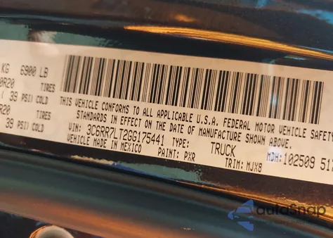 2016 Ram 1500 Big Horn z USA, uszkodzony, nr VIN 3C6RR7LT2GG175441